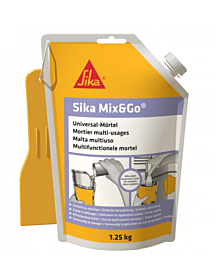 Sika Mix & Go 1,25 KG grau Montagezubehör & Leisten & Griffe Shop rolf-fensterbau.de